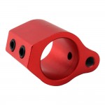 .750 Low Profile Aluminum Gas Block with Roll Pins & Wrench -Red